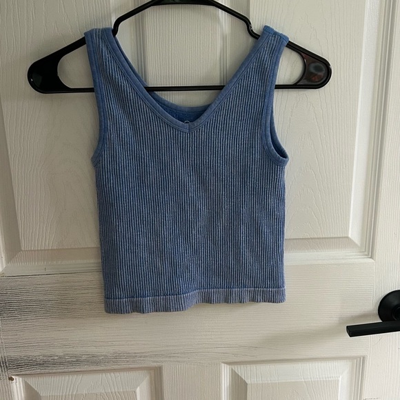 Target Blue Ribbed Kids Tank Top - Picture 1 of 2